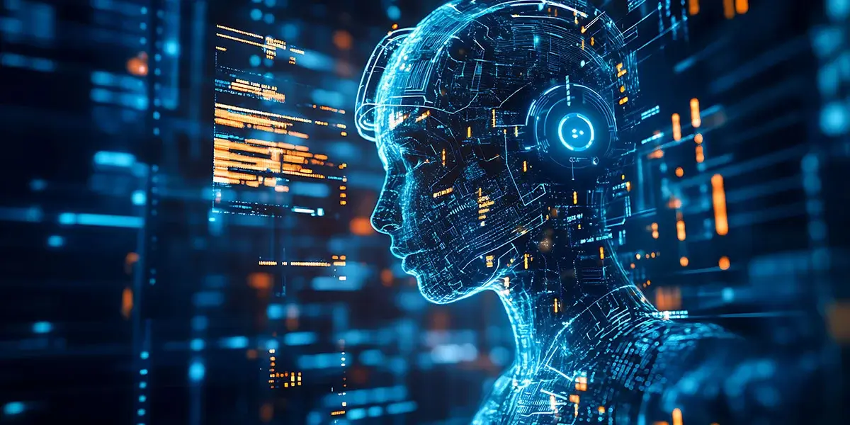 digital illustration representing the concept of artificial intelligence (AI)